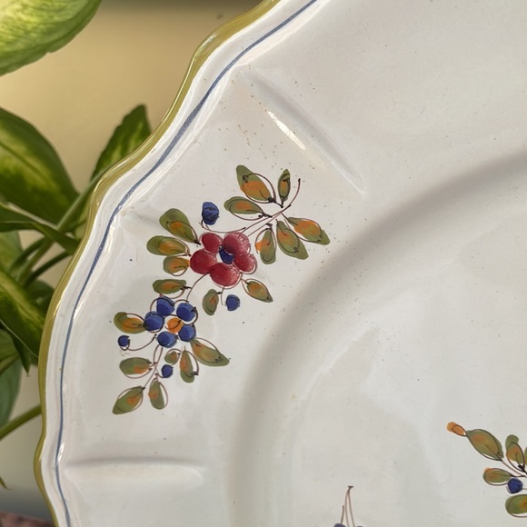 Italian Hand Painted Platter Vintage - Picture 3 of 8